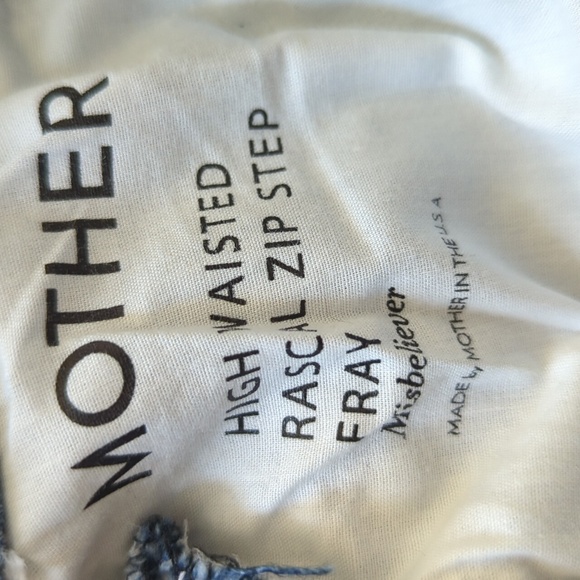 Mother The Rascal High Waist Zip Step Hem Jeans 24 - Picture 16 of 16